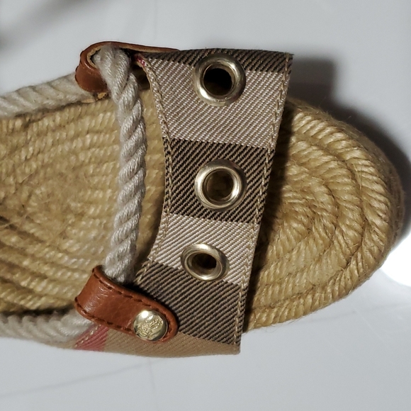 Burberry Women's Summed Wedge Sandals - Picture 2 of 9